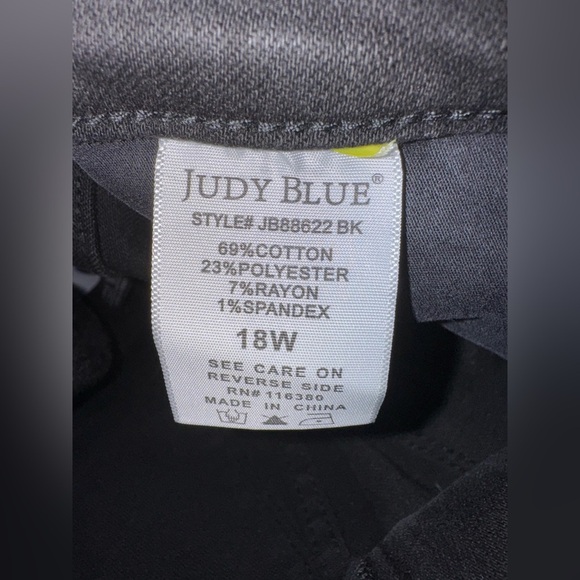 ***Has been sold***. Judy Blue High Waist Tummy Control Distressed Flare Jean - Picture 11 of 11